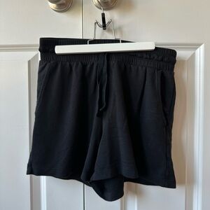 Black lounge shorts
